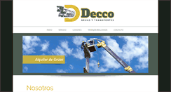 Desktop Screenshot of deccogruas.com.ar