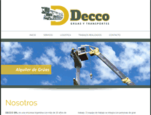 Tablet Screenshot of deccogruas.com.ar